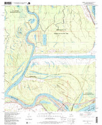 TURNBULL ISLAND, LA-MS HISTORICAL MAP GE