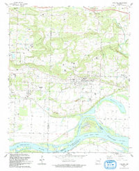 COAL HILL, AR HISTORICAL MAP GEOPDF 7.5X