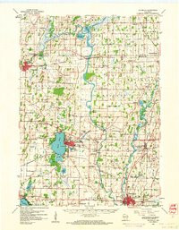 WATERLOO, WI HISTORICAL MAP GEOPDF 15X15