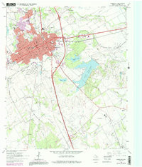 CORSICANA, TX HISTORICAL MAP GEOPDF 7.5X
