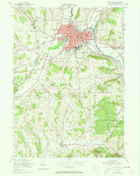 CORTLAND, NY HISTORICAL MAP GEOPDF 7.5X7