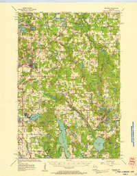 FREDERIC, WI HISTORICAL MAP GEOPDF 15X15
