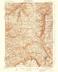 TROY, PA HISTORICAL MAP GEOPDF 15X15 GRI