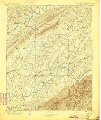 GREENVILLE, TN-NC HISTORICAL MAP GEOPDF