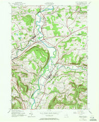 SCHOHARIE, NY HISTORICAL MAP GEOPDF 7.5X