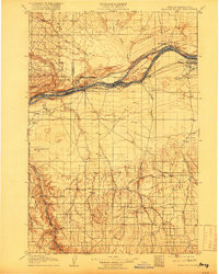 BLALOCK ISLAND, OR-WA HISTORICAL MAP GEO
