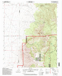 BOSQUE PEAK, NM HISTORICAL MAP GEOPDF 7.