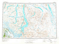 ATLIN, AK HISTORICAL MAP GEOPDF 1X3 GRID