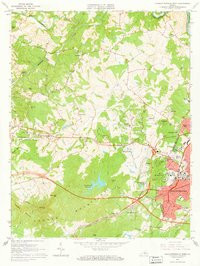 CHARLOTTESVILLE WEST, VA HISTORICAL MAP