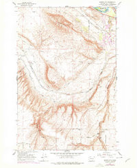 BADGER MOUNTAIN, WA HISTORICAL MAP GEOPD