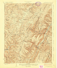 SPRUCE KNOB, WV-VA HISTORICAL MAP GEOPDF