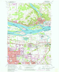 CAMAS, WA-OR HISTORICAL MAP GEOPDF 7.5X7
