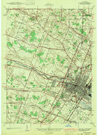 MONROE, MI HISTORICAL MAP GEOPDF 7.5X7.5