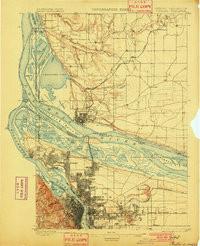PORTLAND, WA-OR HISTORICAL MAP GEOPDF 15