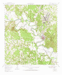 BASTROP, TX HISTORICAL MAP GEOPDF 15X15