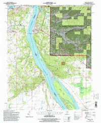 THEBES, IL-MO HISTORICAL MAP GEOPDF 7.5X