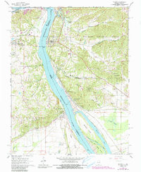 THEBES, IL-MO HISTORICAL MAP GEOPDF 7.5X