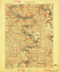 BROWNSVILLE, PA HISTORICAL MAP GEOPDF 15