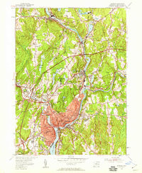 NORWICH, CT HISTORICAL MAP GEOPDF 7.5X7.