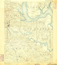 FREDERICKSBURG, VA-MD HISTORICAL MAP GEO