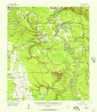 RAYBURN, TX HISTORICAL MAP GEOPDF 15X15