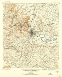 AUSTIN, TX HISTORICAL MAP GEOPDF 30X30 G