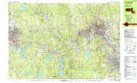 FITCHBURG, MA HISTORICAL MAP GEOPDF 7.5X