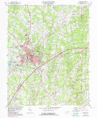 OXFORD, NC HISTORICAL MAP GEOPDF 7.5X7.5