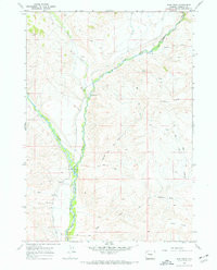 BAIN DRAW, WY HISTORICAL MAP GEOPDF 7.5X