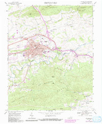 WYTHEVILLE, VA HISTORICAL MAP GEOPDF 7.5