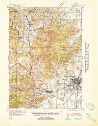 CORVALLIS, OR HISTORICAL MAP GEOPDF 15X1