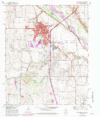 BURKBURNETT, TX-OK HISTORICAL MAP GEOPDF