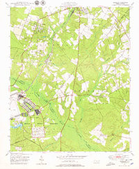PINEBLUFF, NC HISTORICAL MAP GEOPDF 7.5X