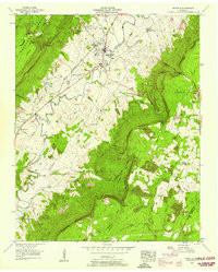 PIKEVILLE, TN HISTORICAL MAP GEOPDF 7.5X