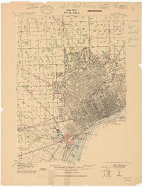 DETROIT, MI HISTORICAL MAP GEOPDF 15X15