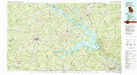 CLARK HILL LAKE, GA-SC HISTORICAL MAP GE