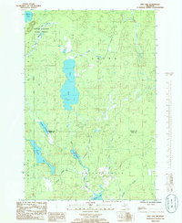 NED LAKE, MI HISTORICAL MAP GEOPDF 7.5X7