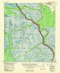 LAKE CHICOT, LA HISTORICAL MAP GEOPDF 15
