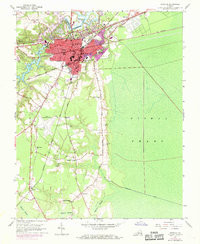 SUFFOLK, VA HISTORICAL MAP GEOPDF 7.5X7.