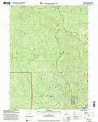 FISH LAKE, CA HISTORICAL MAP GEOPDF 7.5X