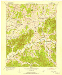 GRAVEL SWITCH, KY HISTORICAL MAP GEOPDF