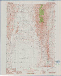 PURGATORY PEAK, NV HISTORICAL MAP GEOPDF