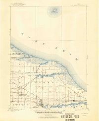 OAK HARBOR, OH HISTORICAL MAP GEOPDF 15X