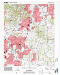 FRANKLIN, TN HISTORICAL MAP GEOPDF 7.5X7