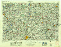 FORT WAYNE, IN-MI-OH HISTORICAL MAP GEOP