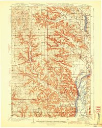 ARKANSAW, WI HISTORICAL MAP GEOPDF 15X15