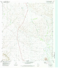 DOG CANYON, TX HISTORICAL MAP GEOPDF 7.5