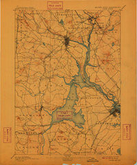 DOVER, NH-ME HISTORICAL MAP GEOPDF 15X15