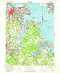 CURTIS BAY, MD HISTORICAL MAP GEOPDF 7.5