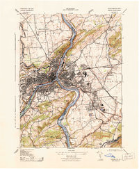 EASTON, PA-NJ HISTORICAL MAP GEOPDF 7.5X